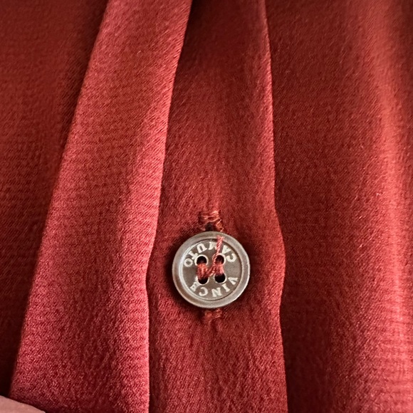 Vince Camuto Burgundy Button Down Shirt - Picture 5 of 12